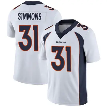 Justin Simmons Game Worn Jersey From 9.15.19 vs CHI ~Limited