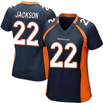 Kareem Jackson Men's Nike Navy Denver Broncos Alternate Custom Game Jersey Size: Extra Large