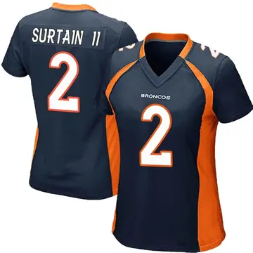 33D Jersey de football Denver''Broncos'''3 Russell Wilson 2 Patrick Surtain  II 18 Peyton Manning 