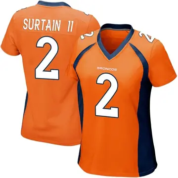 33D Jersey de football Denver''Broncos'''3 Russell Wilson 2 Patrick Surtain  II 18 Peyton Manning 