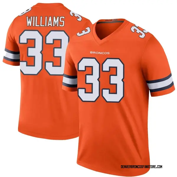 Javonte Williams Name & Number T-Shirt - Orange - Tshirtsedge